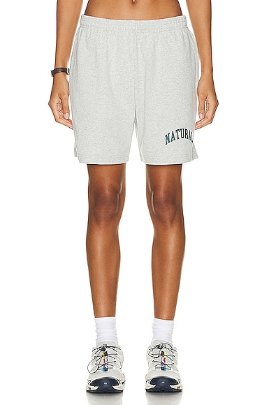 Natural Sweat Shorts in Light Grey