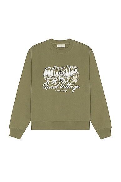 Museum of Peace and Quiet Quiet Village Sweater in Olive