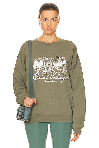 Quiet Village Sweater in Olive