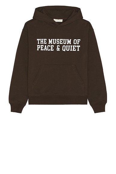 Museum of Peace and Quiet Campus Hoodie in Brown
