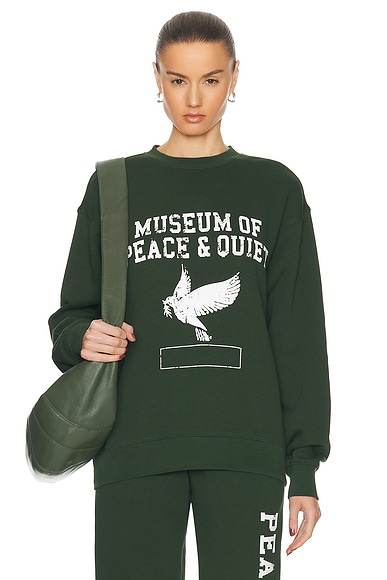 Museum of Peace and Quiet P.E. Crewneck in Forest