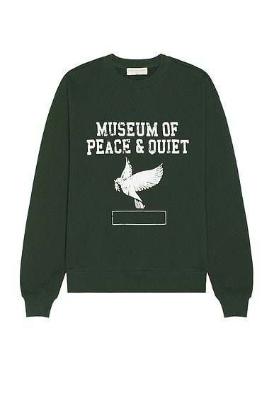 Shop Museum Of Peace And Quiet P.e. Crewneck In Forest