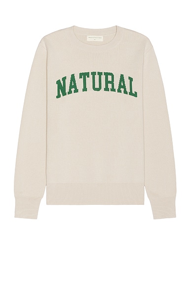 Shop Museum Of Peace And Quiet Natural Jacquard Knit Sweater In Bone