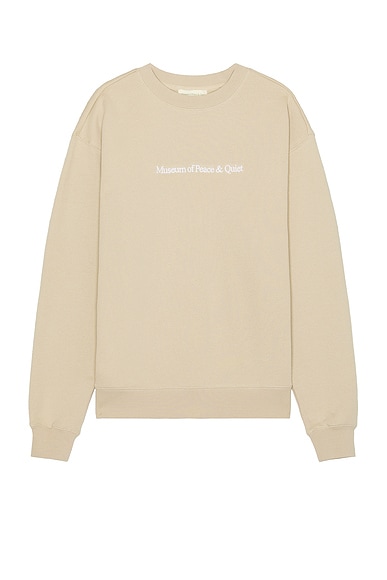Museum of Peace and Quiet Mopq Crewneck in Taupe
