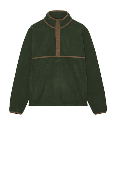 Museum of Peace and Quiet Wordmark Sherpa Pullover in Forest