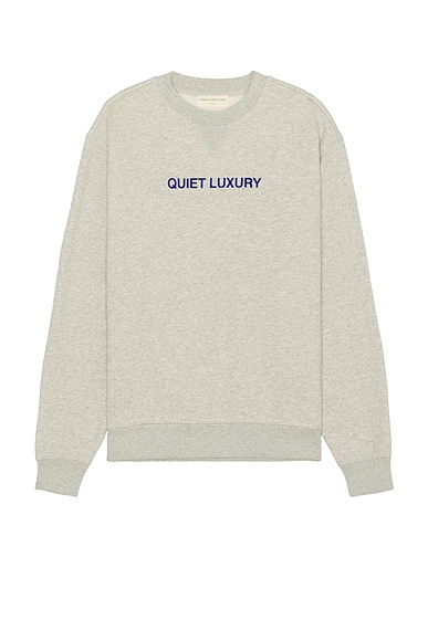 Museum of Peace and Quiet Quiet Luxury Crew Neck Sweatshirt in Ash