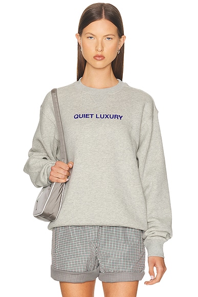 Museum of Peace and Quiet Quiet Luxury Crew Neck Sweatshirt in Ash