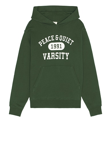 Museum of Peace and Quiet Varsity Hoodie in Forest