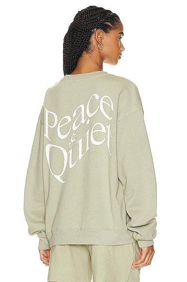 Acne Studios Fyre Sweatshirt in Green Brown FWRD