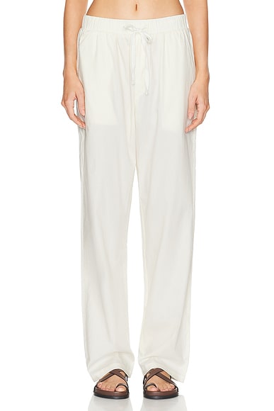 Lounge Pajama Pant in Cream