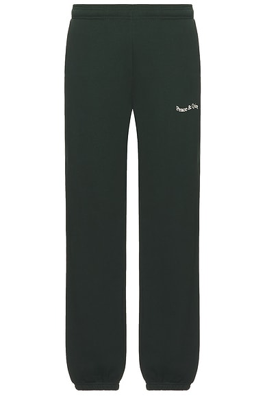 Museum of Peace and Quiet Wordmark Sweatpants in Pine