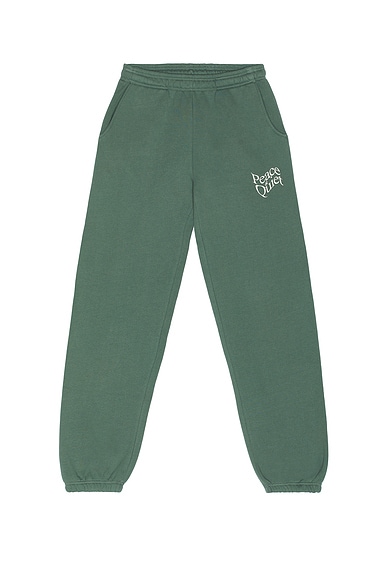 Museum of Peace and Quiet Warped Sweatpants in Fern