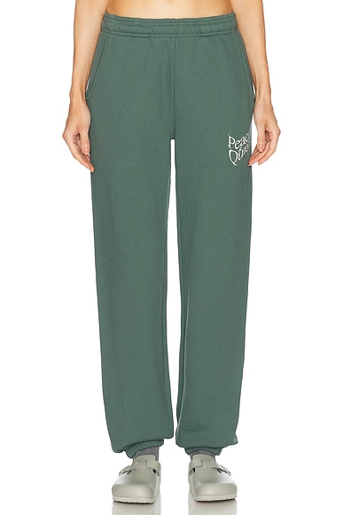 Museum of Peace and Quiet Warped Sweatpants in Fern