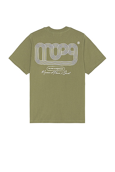 Museum of Peace and Quiet Path T-shirt in Olive