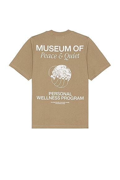 Museum Of Peace And Quiet Wellness Program T-shirt In Clay