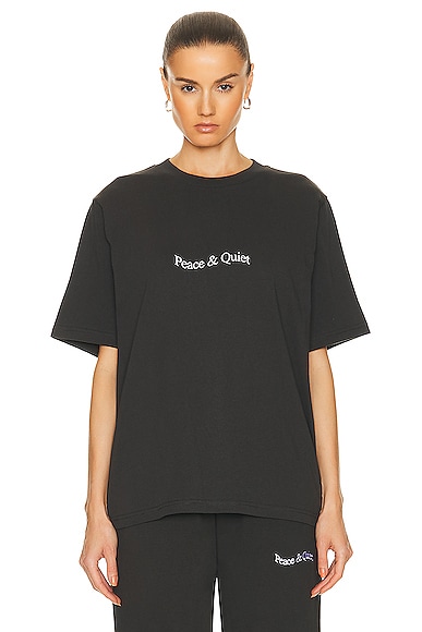 Museum of Peace and Quiet Wordmark T-shirt in Black