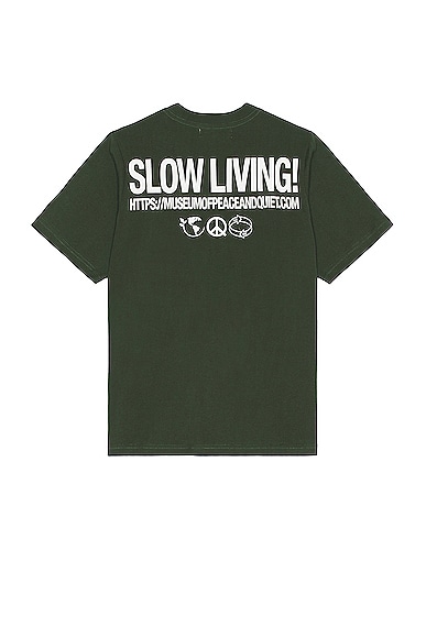 Museum of Peace and Quiet Slow Living T-shirt in Forest