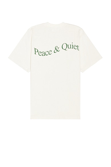 Museum of Peace and Quiet Wordmark T-Shirt in Bone