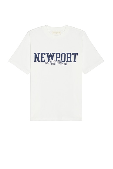Shop Museum Of Peace And Quiet Newport T-shirt In White