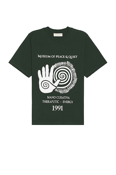 Shop Museum Of Peace And Quiet Mano Curativa T-shirt In Forest