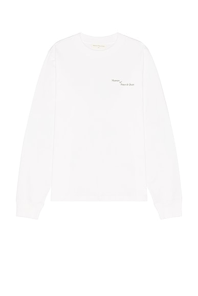 Museum of Peace and Quiet Italic Shirt in White
