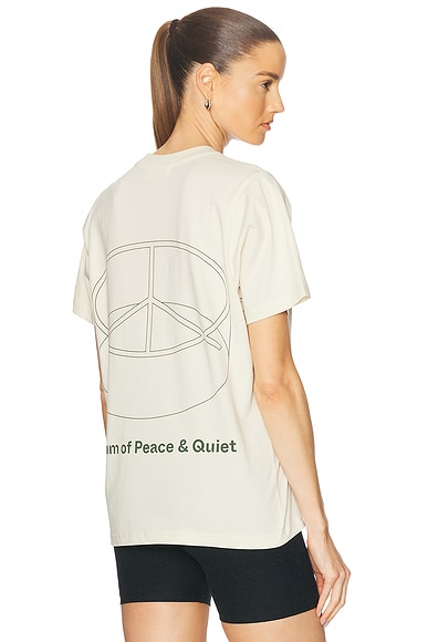 Museum of Peace and Quiet Installation T-Shirt in Bone