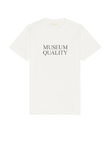 Museum of Peace and Quiet Museum Quality Tee in White