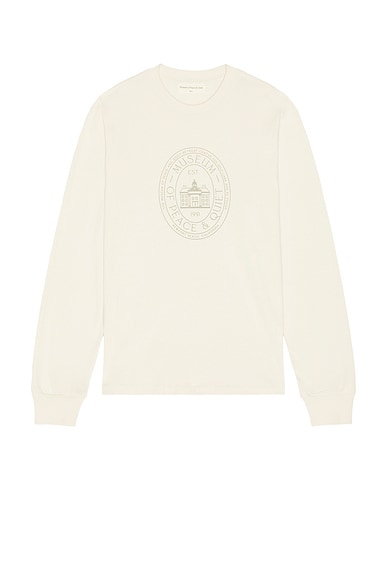 Museum of Peace and Quiet Retreat Center Long Sleeve Shirt in Bone