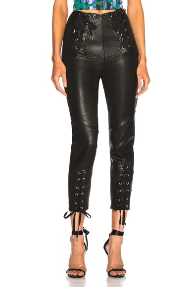 Nilda Leather Lace Up Pant