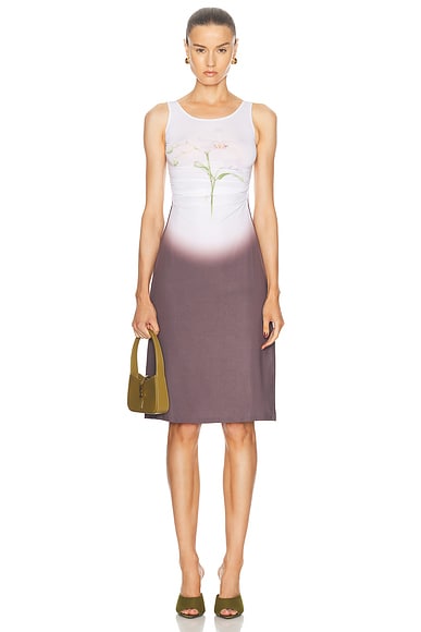 Maisie Wilen Software Midi Dress in Orchid