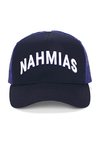 Nahmias Varsity Trucker Hat in Azul