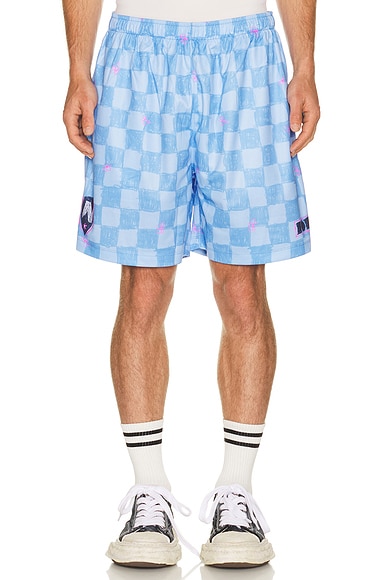 Scribble Check Soccer Short