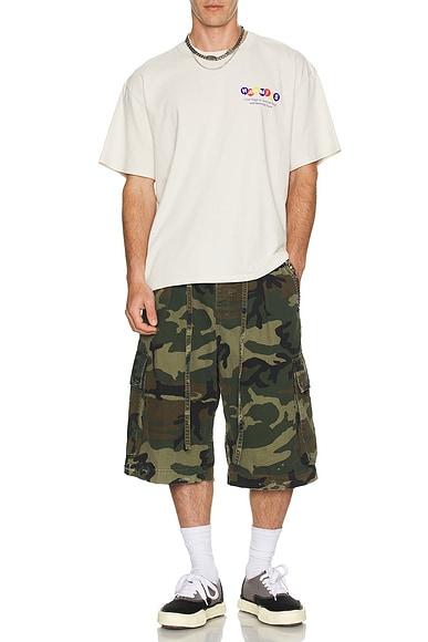 Pleated Cargo Shorts