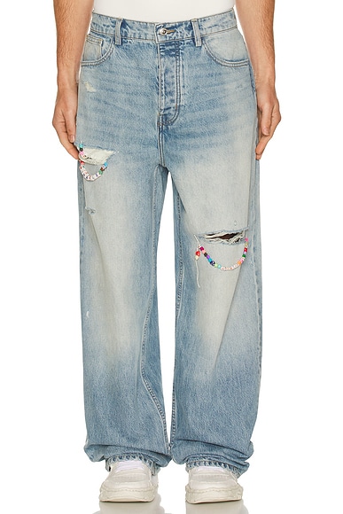 Nahmias Friendship Baggy Jeans in Light Wash