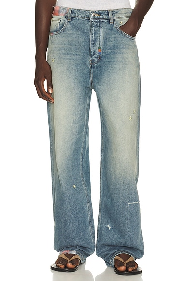 Nahmias Recess Baggy Jean in Light Indigo Wash