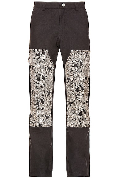 Silk Work Paisley Pants
