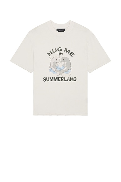 Nahmias Souvenir Boxy T-Shirt in Egg White
