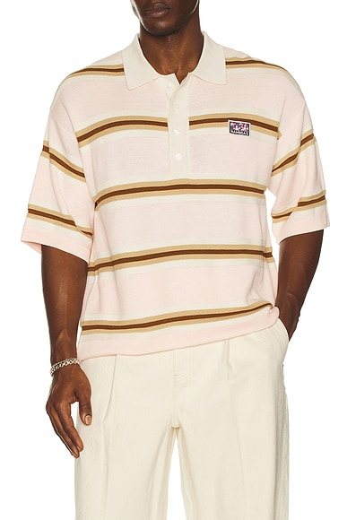 Knit Striped Polo