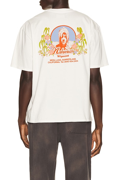 Nahmias Wipeout Surf Shop Boxy Tee in Optic White