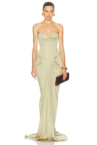 The New Arrivals by Ilkyaz Ozel Untitled Maxi Dress in Riviera