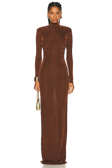 Catroux Dress in Brown