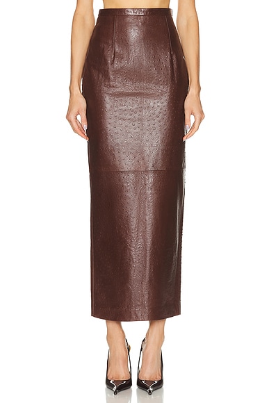 Raja Leather Skirt