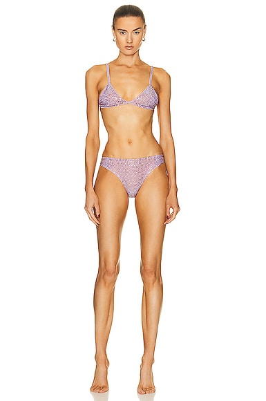 Jeweled Lilac Bikini Set