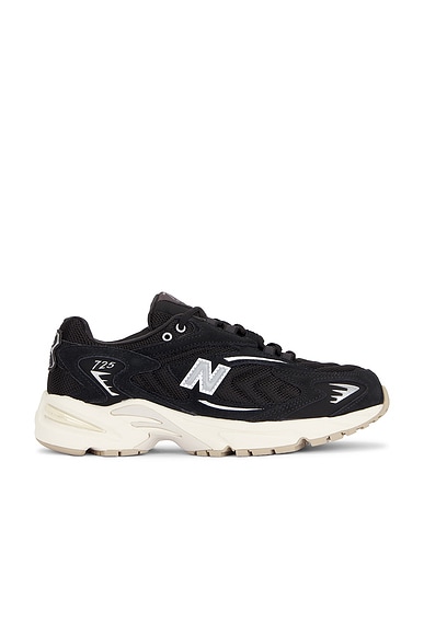 New Balance Ml725 in Black, Metallic Silver, & Angora