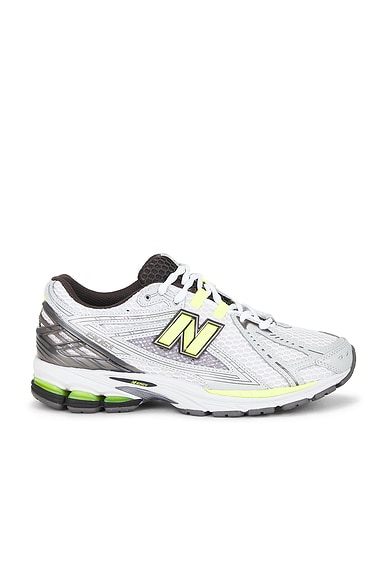 New Balance U190652H in Light Silver Metallic & Alkaline Green