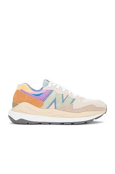New Balance 57/40 in Calm Taupe & Vibrant Apricot | FWRD display picture 2