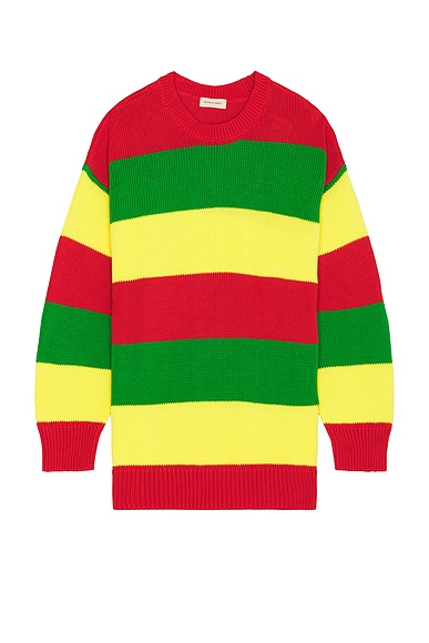 Slygo Stripe Crew Neck Sweater