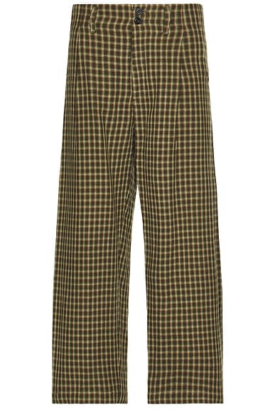 Wide Leg Pleated Trousers