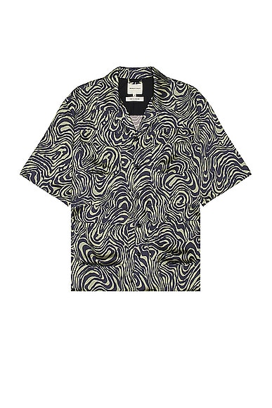 Nicholas Daley Aloha Shirt in Zebra Swirl