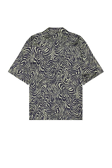 Shop Nicholas Daley Aloha Shirt In Zebra Swirl